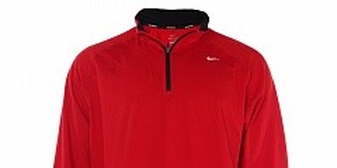 Pánske červené funkčné tričko Nike s dlhým rukávom