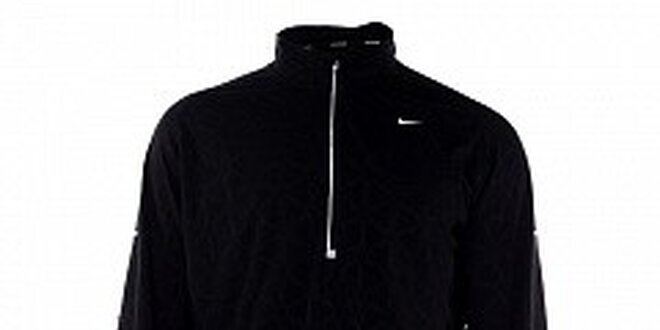 Pánske čierne tričko s dlhým rukávom Nike