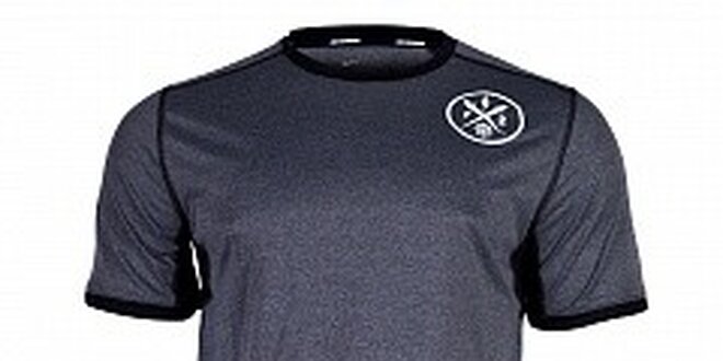 Pánske tmavo šedé funkčné tričko Nike