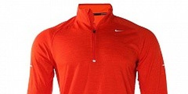 Pánske červené tričko Nike s dlhým rukávom