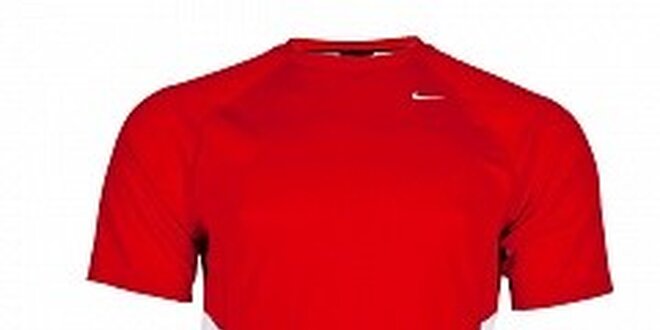 Pánske červené funkčné tričko Nike