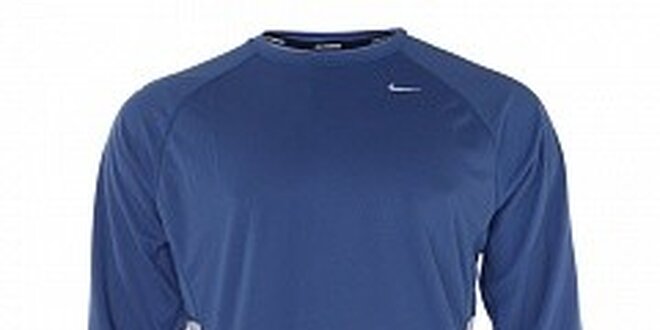 Pánske svetlo modré funkčné tričko Nike s dlhým rukávom