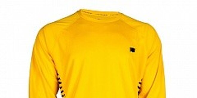 Pánske citrónovo žlté funkčné tričko Nike s dlhým rukávom