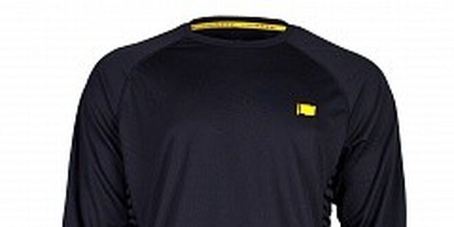 Pánske antracitové funkčné tričko Nike s dlhým rukávom