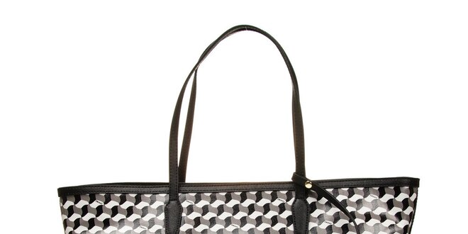 Dámska veľká vzorovaná kabelka s odopínacím vreckom DKNY