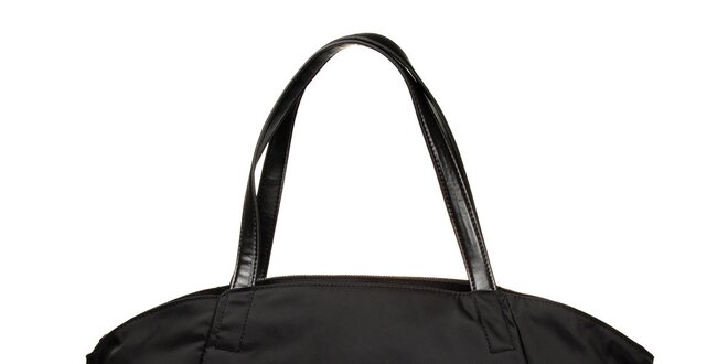 Dámska čierna taška s potlačou DKNY