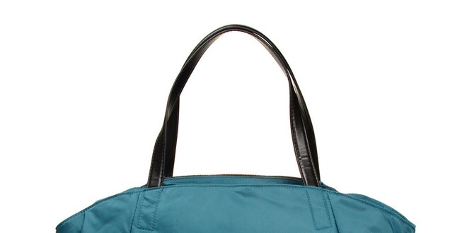 Dámska modrozelená taška s potlačou DKNY