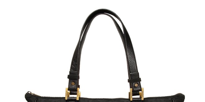Dámska čierna kabelka s logom DKNY