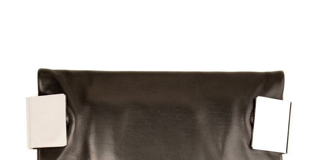 Dámska čierna kožená listová kabelka DKNY