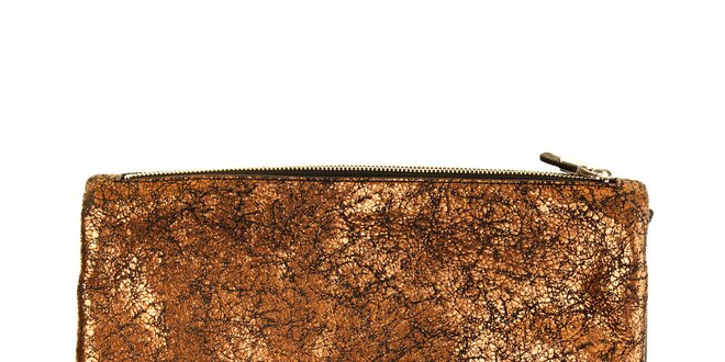 Dámska bronzová listová kabelka DKNY