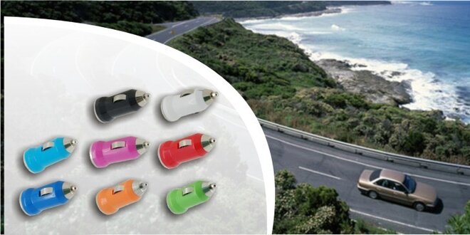 Nestraťte energiu na cestách – mini USB auto nabíjačka s USB výstupom, 2 kusy