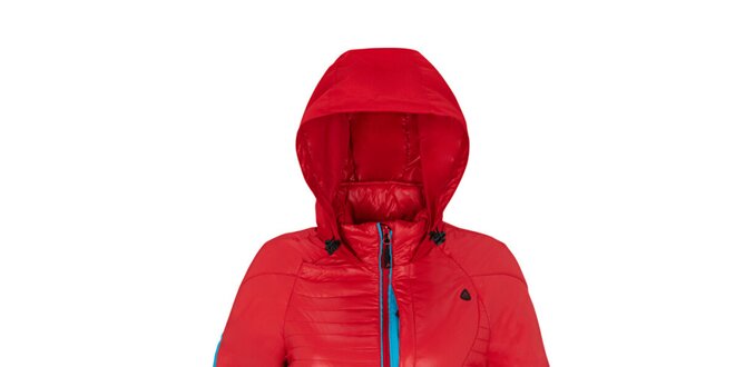 Dámska červená bunda s prešívaním Maier