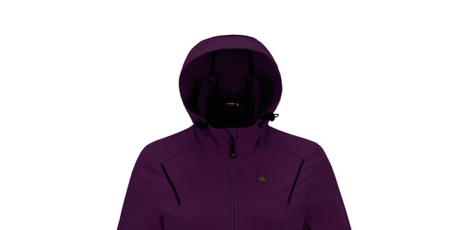 Dámska fialová softshellová bunda s kapucňou Maier