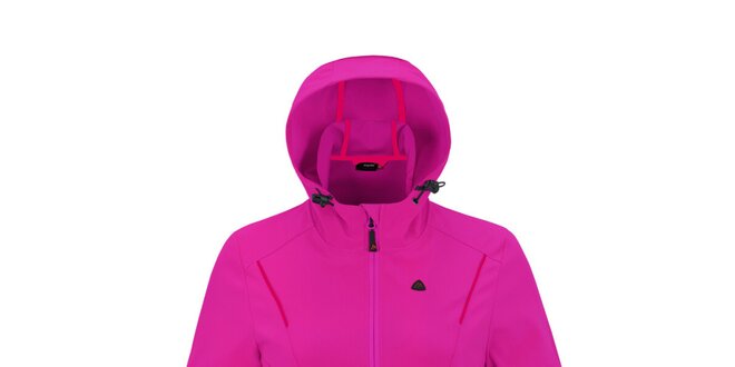 Dámska ružová softshellová bunda s kapucňou Maier