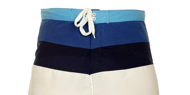 Pánske modro-biele krátke nohavice Lonsdale