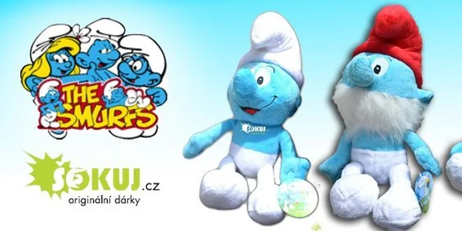 4 eurá za veľkého plyšového Šmolka so zľavou 50%!
