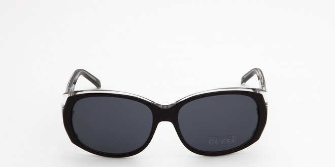 Dámske čierno-biele slnečné okuliare Guess