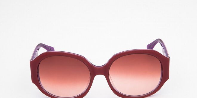 Dámske vínovo-fialové slnečné okuliare Moschino