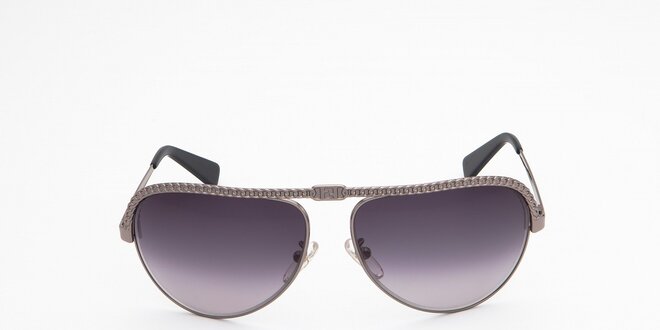 Dámske strieborno-fialové slnečné okuliare Fendi