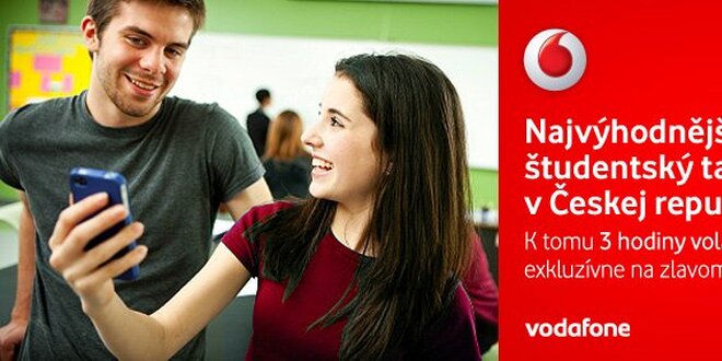 Študentský paušál od Vodafone - získaj volanie, SMS a internet v mobile.
