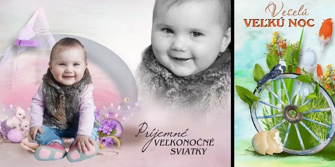 Veľkonočné magnetky z vlastnej fotografie - 4 rovnaké kusy