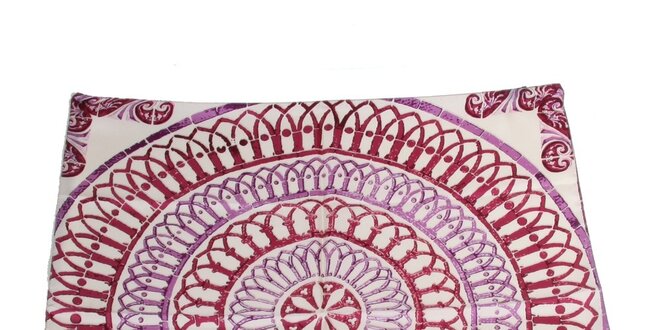 Dámska fialovo-ružová hodvábna šatka s potlačou Gianfranco Ferré