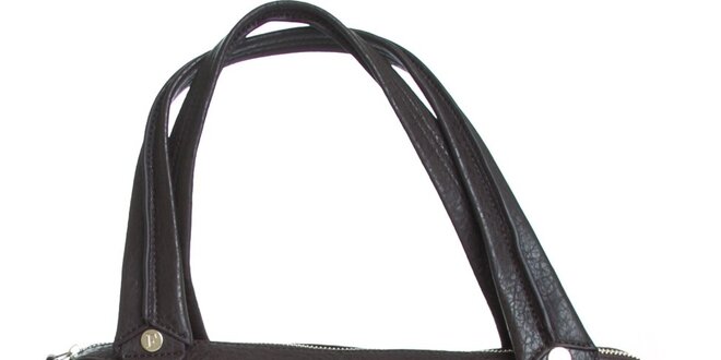 Dámska tmavo hnedá kabelka s dvomi popruhmi Gianfranco Ferré