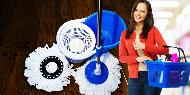 Bezpedálový Magic Mop 360° s rotačnými hlavicami