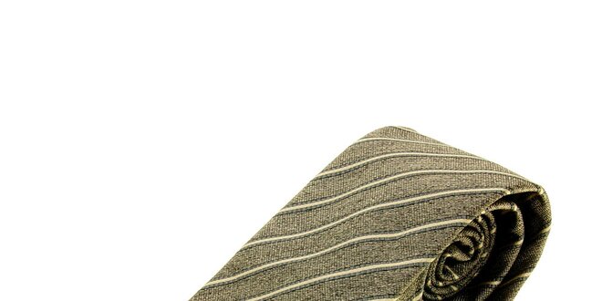 Pánska šedá prúžkovaná kravata Gianfranco Ferré