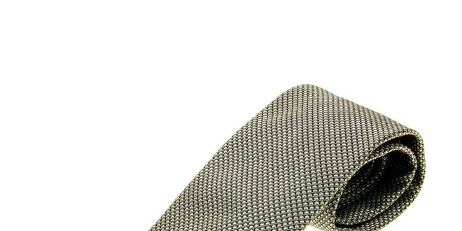 Pánska černo-šedá kravata Gianfranco Ferré s jemným vzorom