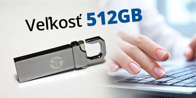 Luxusný USB kľúč HP 512GB