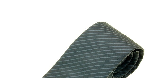 Pánska modrošedá kravata Gianfranco Ferré s prúžkom