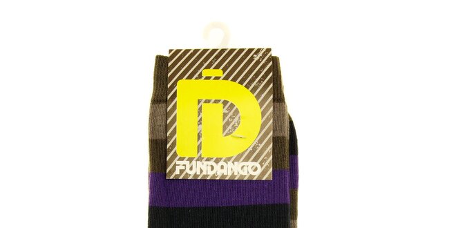 Veselé pánske pruhované ponožky Fundango - 6 párov