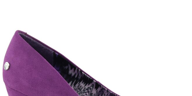 Dámske purpurovo fialové lodičky na podpätku Blink