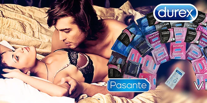 Štedré balenia DUREX, PASANTE a VITALIS kondómov!