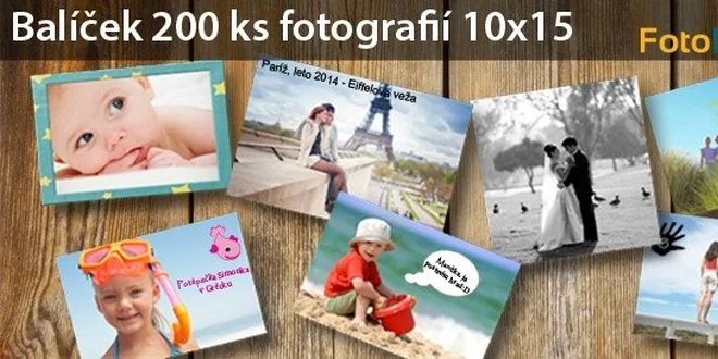 FUJIFILM: 200 kusov fotografií 10x15 cm