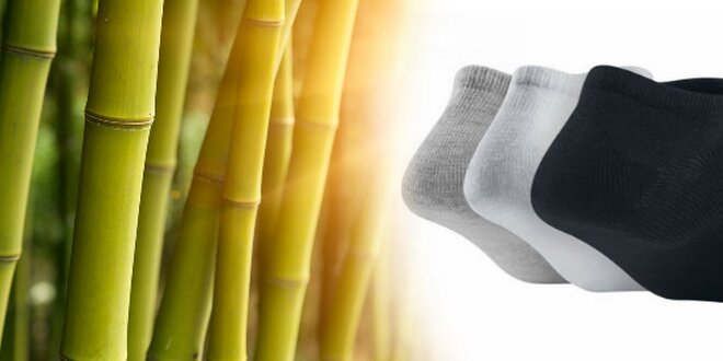 Členkové bambusové ponožky (dámske/pánske)