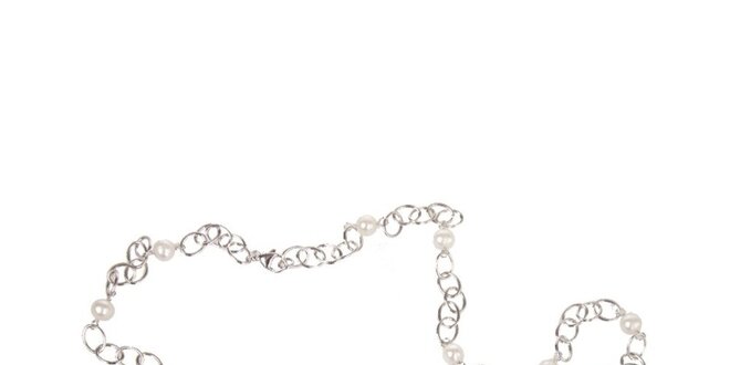 Dámsky strieborný perlový náhrdelník Arla