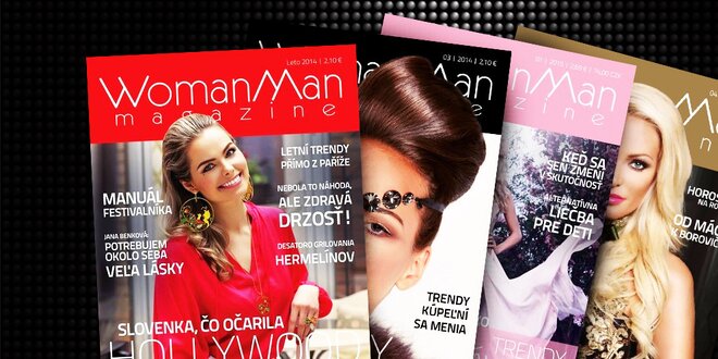 Predplatné časopisu WomanMan na celý rok