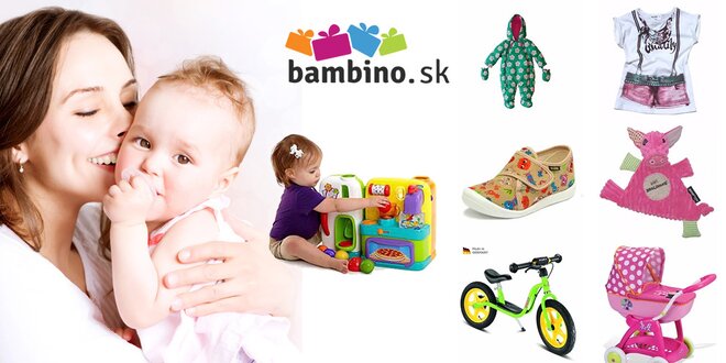 25 % zľava na detský tovar z e-shopu bambino.sk