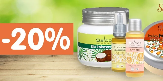 20% zľava na celý sortiment e-shopu Saloos.sk