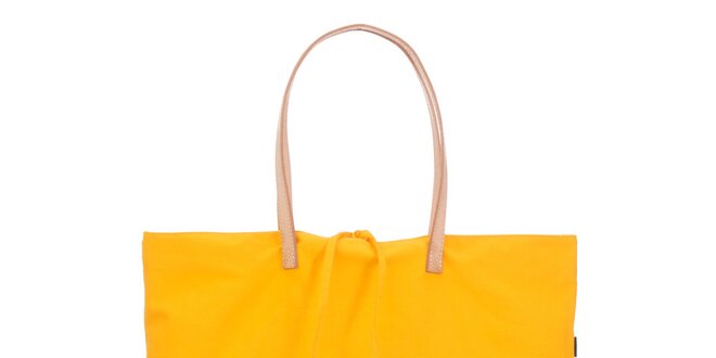Dámska žlto-béžová canvas taška Flip Flop