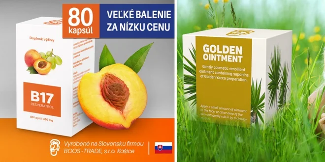 Vitamín B17 a masť Golden Ointment