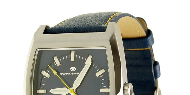 Královsky modré analogové hodinky s neonovým detailom Tom Tailor
