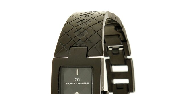Dámske čierne analogové náramkové hodinky Tom Tailor