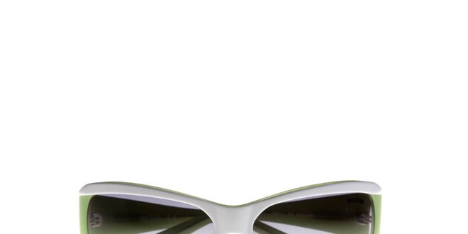 Dámske bielo-zelené slnečné okuliare Big Star
