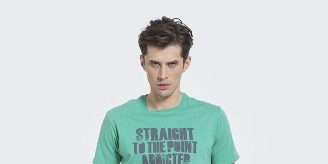 Pánske zelené tričko Big Star s potlačou