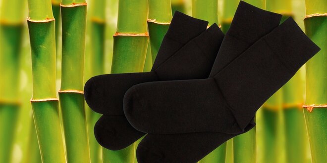 Kvalitné bambusové ponožky 6 alebo 12 párov
