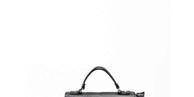 Dámska čierna kabelka s odopínateľným popruhom Carla Ferrari