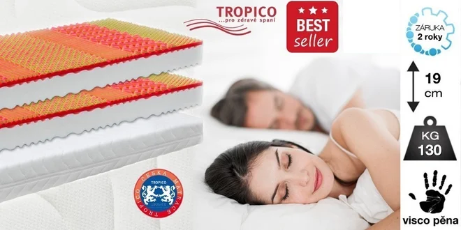 Matrace Tropico Visco Baron s pamäťovou a flexifoam® penou